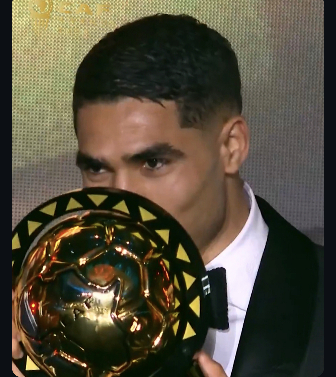Achraf Hakimi, the newly crowned Africa Football Player 